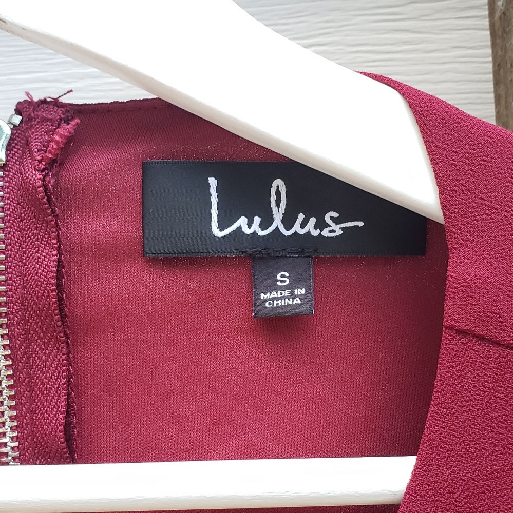 Lulu's Garden Bliss Burgundy Cutout Maxi Dress - Picture 7 of 9